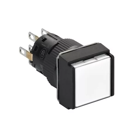 Schneider XB6ECF1B2P Világító nyomógomb, fehér 2NO NC