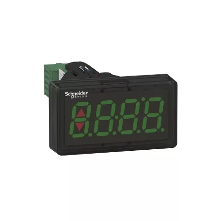 Schneider XBH1AA0G4 Harmony XB5 műanyag digitális panelkijelző, Ø22, zöld, 4 digit, 4-20mA bemenet