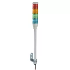   Schneider XVC4B4 Harmony XVC monolitikus Ø40 fényoszlop, 1 piros 1 narancs 1 zöld 1 kék folyamatos, tartócső, 24VAC/DC