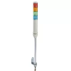   Schneider XVC4M15S Harmony XVC monolitikus Ø40 fényoszlop, 1 piros folyamatos/villogó, hangjelzővel, tartócső, 100-240VAC