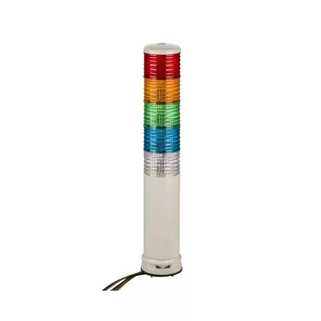 Schneider XVC6M55SK Harmony XVC monolitikus Ø60 fényoszlop, 1 piros 1 narancs 1 zöld 1 kék 1 átl. folyamatos/villogó, hangjelző, 100-240VAC