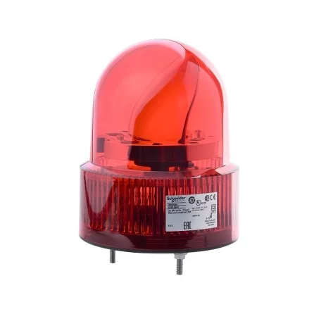Schneider XVR12B04 Harmony XVR forgútükrös jelzőfény, LED-es, Ø120, IP23, piros, 24VAC/DC