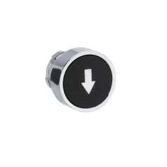   Schneider ZB2BA335C Easy Harmony XB2, Nyomógomb fej, fekete, jelölt, nyíl fel, fém, panelbe süllyesztett, 22mm, visszatérő