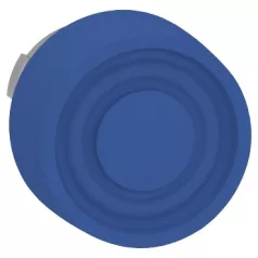   Schneider ZB2BP6C Easy Harmony XB2, Nyomógomb fej, kiemelkedő, kék, fém, 22mm, visszatérő, védősapkás, jelöletlen