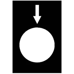 Schneider ZB2BY2954 Felirati címke jelölés: le