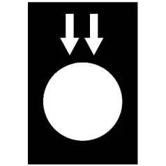 Schneider ZB2BY2955 Felirati címke jelölés: le