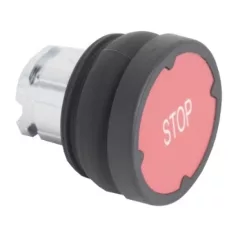   Schneider ZB4BC48007 Harmony fém durva környezeti nyomógomb fej, Ø22, visszatérő, piros, "STOP"