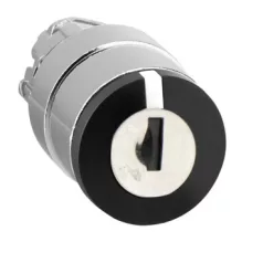   Schneider ZB4BG03 Harmony fém választókapcsoló fej, Ø22, 455 kulcsos, bal és jobb pozícióban kivehető, 2 állású