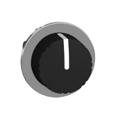   Schneider ZB4FD79 Harmony panelbe süllyesztett fém kapcsoló fej, Ø30, 3 állású balról középre visszatérő, fekete