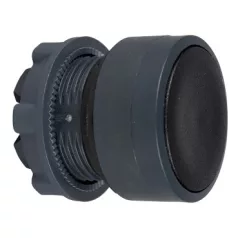   Schneider ZB5AA24 Harmony műanyag nyomógomb fej, Ø22, visszatérő, magasított, fekete