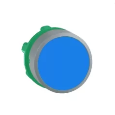   Schneider ZB5AA6C0 Harmony műanyag nyomógomb fej, Ø22, visszatérő, kék, szürke perem