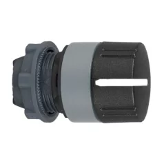   Schneider ZB5AD59C0 Harmony műanyag választókapcsoló fej, Ø22, 3 állású középre visszatérő, recés, fekete, szürke perem