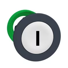   Schneider ZB5FA131 Harmony panelbe süllyesztett műanyag nyomógomb fej, Ø30, fehér, "I"