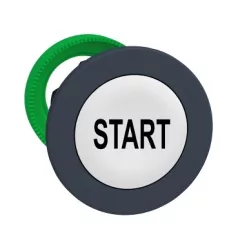   Schneider ZB5FA133 Harmony panelbe süllyesztett műanyag nyomógomb fej, Ø30, fehér, "START"