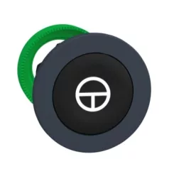   Schneider ZB5FA245 Harmony panelbe süllyesztett műanyag nyomógomb fej, Ø30, fekete, "T"