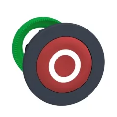   Schneider ZB5FA432 Harmony panelbe süllyesztett műanyag nyomógomb fej, Ø30, piros, "O"