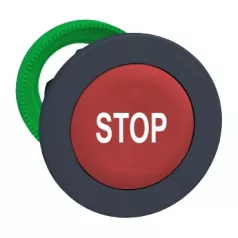   Schneider ZB5FA434 Harmony panelbe süllyesztett műanyag nyomógomb fej, Ø30, piros, "STOP"