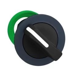   Schneider ZB5FD2 Harmony panelbe süllyesztett műanyag választókapcsoló fej, Ø30, 2 állású, fekete