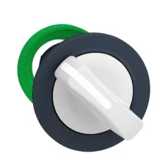   Schneider ZB5FD201 Harmony panelbe süllyesztett műanyag választókapcsoló fej, Ø30, 2 állású, fehér