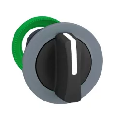   Schneider ZB5FD3C0 Harmony panelbe süllyesztett műanyag választókapcsoló fej, Ø30, 3 állású, fekete, szürke perem