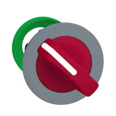   Schneider ZB5FD404C0 Harmony panelbe süllyesztett műanyag választókapcsoló fej, Ø30, 2 állású visszatérő, piros, szürke perem