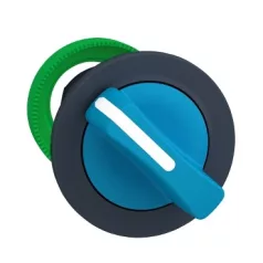   Schneider ZB5FD406 Harmony panelbe süllyesztett műanyag választókapcsoló fej, Ø30, 2 állású visszatérő, kék