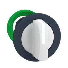   Schneider ZB5FD501 Harmony panelbe süllyesztett műanyag választókapcsoló fej, Ø30, 3 állású közép visszatérő, fehér