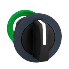   Schneider ZB5FD8 Harmony panelbe süllyesztett műanyag kapcsoló fej, Ø30, 3 állású jobbról középre visszatérő, fekete