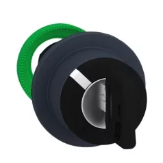   Schneider ZB5FG02 Harmony panelbe süllyesztett műanyag választókapcsoló fej, Ø30, 455 kulcsos, 2 állású