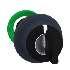   Schneider ZB5FG3 Harmony panelbe süllyesztett műanyag választókapcsoló fej, Ø30, 455 kulcsos, 2 állású