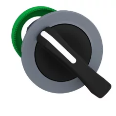   Schneider ZB5FJ8C0 Harmony panelbe süllyesztett műanyag kapcsoló fej, Ø30, hosszú fogantyú, 3 állású, jobbról visszatérő, szürke perem