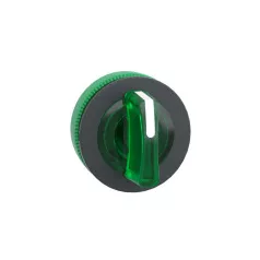   Schneider ZB5FK1733C0 Harmony panelbe süllyesztett műanyag világító választókapcsoló fej, Ø30, 3 állású, zöld, balról közép vissza., szürke p.