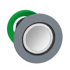   Schneider ZB5FVCUST02 Harmony panelbe süllyesztett műanyag LED jelzőlámpa fej, Ø30, fehér, szürke körgyűrű