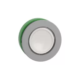   Schneider ZB5FW313C0 Harmony panelbe süllyesztett műanyag világító nyomógomb fej, Ø30, visszatérő, fehér, szürke perem