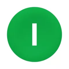   Schneider ZBA331 Harmony Ø22 nyomógomb zöld tető jelölt I