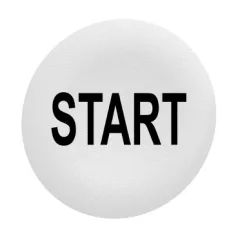  Schneider ZBAF133 Harmony Ø30 panelbe süllyesztett nyomógomb tető, fehér, "START"