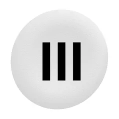   Schneider ZBAF137 Harmony Ø30 panelbe süllyesztett nyomógomb tető, fehér, "III"