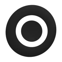   Schneider ZBAF232 Harmony Ø30 panelbe süllyesztett nyomógomb tető, fekete, "O"