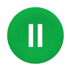   Schneider ZBAF336 Harmony Ø30 panelbe süllyesztett nyomógomb tető, zöld, "II"