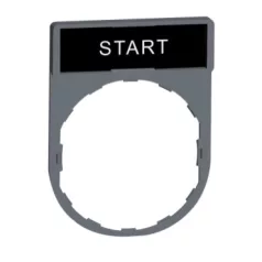   Schneider ZBY2303C0 Harmony címketartó 30x40 mm, Ø22 készülékekhez, 8x27 mm felirati címkével, STOP, szürke perem