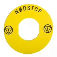 Schneider ZBY9830 Sárga cimke 60mm átmérő