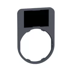   Schneider ZBYF6101 Harmony címketartó, 50x60 mm, Ø30 süllyesztett készülékhez, 18x27 címkéhez, felirat nélkül, fekete/piros