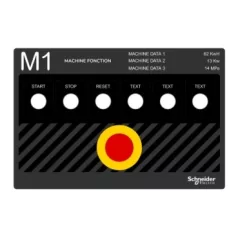   Schneider ZBYLECUST04 Harmony kezelőpanel maszk, 300x200mm, személyre szabott