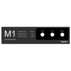   Schneider ZBYLECUST07 Harmony kezelőpanel maszk, 400x100mm, személyre szabott