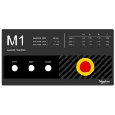   Schneider ZBYLECUST08 Harmony kezelőpanel maszk, 400x200mm, személyre szabott