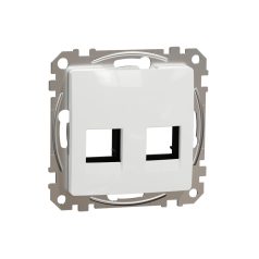   Schneider SDD111444C Sedna 2xRJ45 adapter, AMP, MOLEX, KELINE betétekhez, fehér