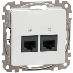 Schneider SDD111452 Sedna Design 2xRJ45 Cat5e UTP aljzat, fehér