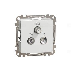 Schneider SDD111481 Sedna Design TV/R/SAT aljzat, végzáró, 4 dB, fehér