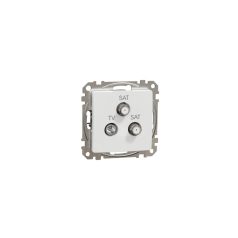 Schneider SDD111481S Sedna Design TV/SAT/SAT aljzat, végzáró, 4 dB, fehér