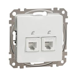 Schneider SDD111492 Sedna Design 2xRJ11 aljzat, fehér